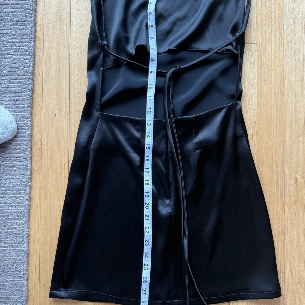 NONchalant Black Backless String Mini Dress | Sz: S - Picture 8 of 9